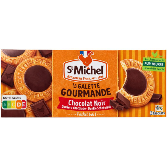 GALETTE FOURREE CHOCOLAT NOIR ST MICHEL 121G