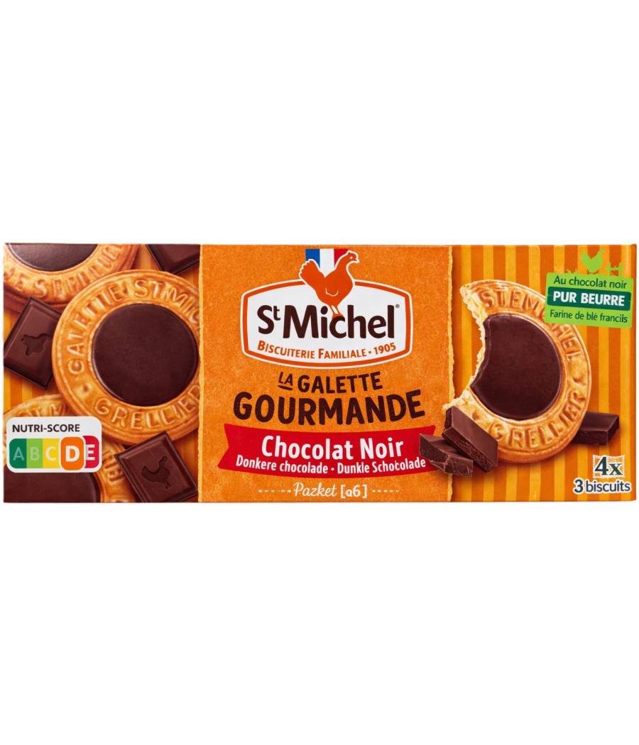 GALETTE FOURREE CHOCOLAT NOIR ST MICHEL 121G