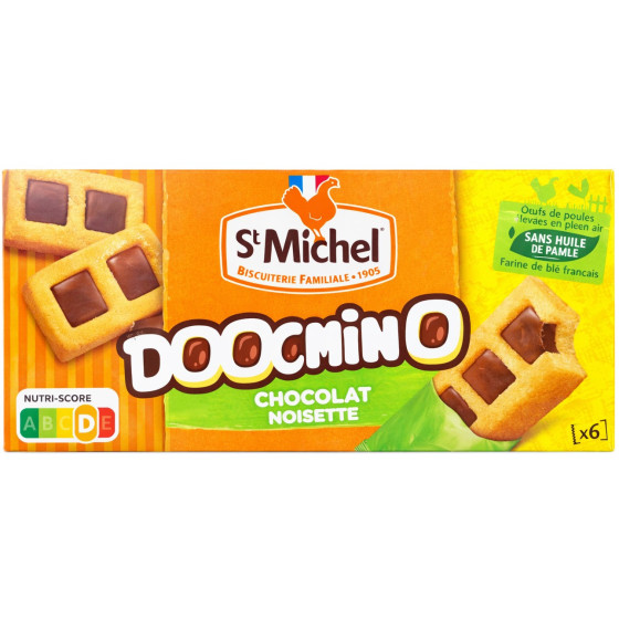 GATEAUX DOOMINO CHOCLAT NOISETTE ST MICHEL 180G