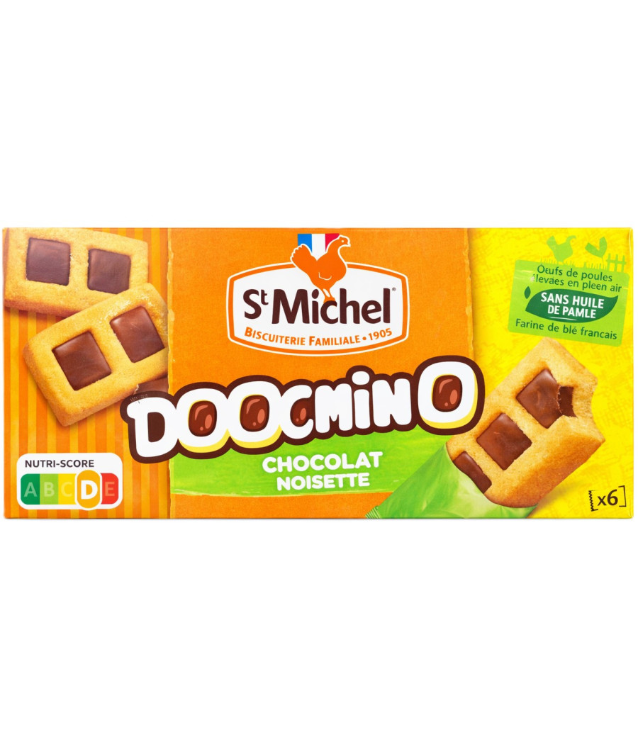 GATEAUX DOOMINO CHOCLAT NOISETTE ST MICHEL 180G