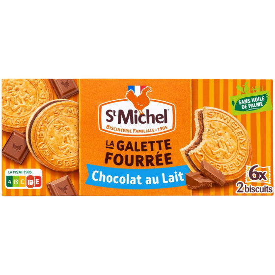 GALETTE FOURREE CHCOLAT AU LAIT ST MICHEL 240G