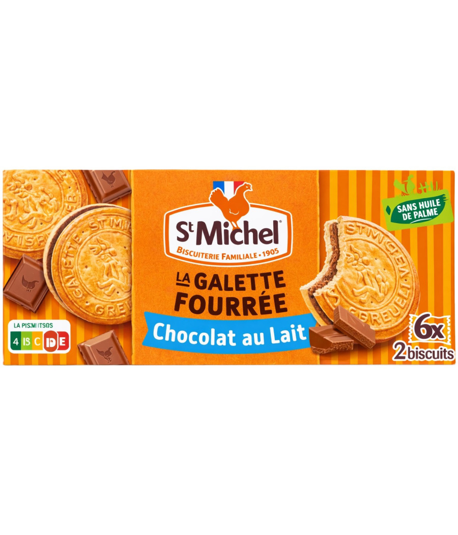 GALETTE FOURREE CHCOLAT AU LAIT ST MICHEL 240G