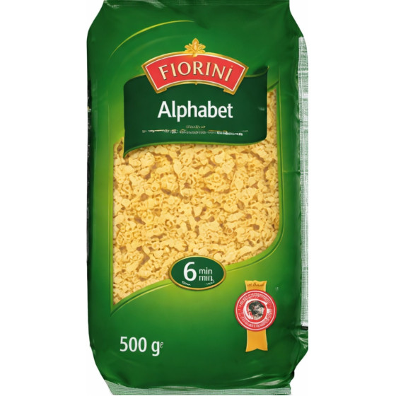 PATES ALPHABET FIORINI 500G