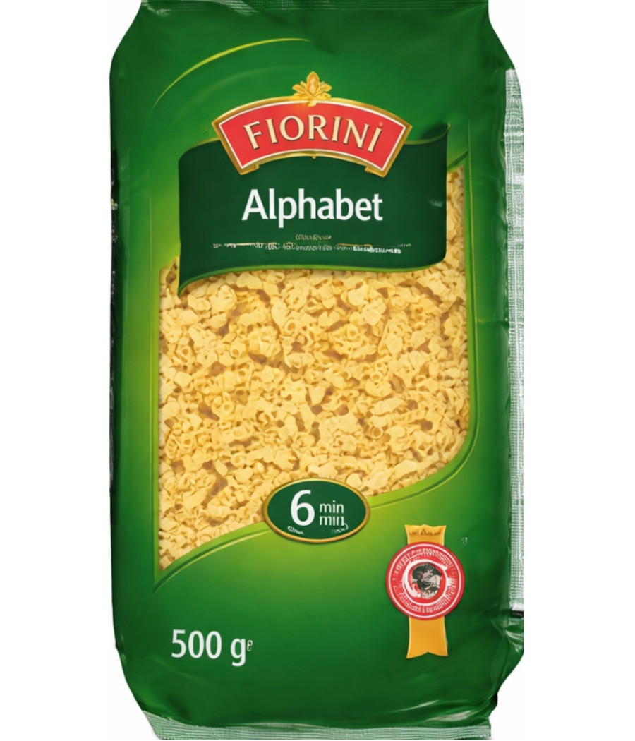 PATES ALPHABET FIORINI 500G