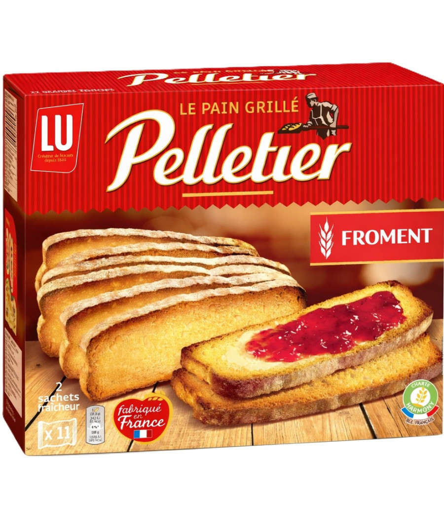 PAIN GRILLÉ FROMENT PELLETIER LU 500G