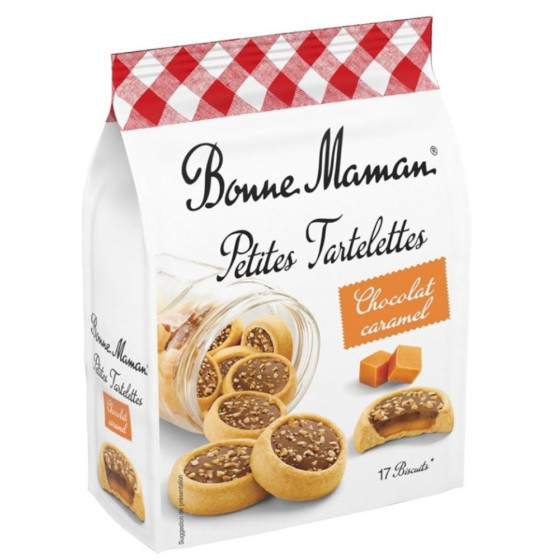 BISCUITS PETITES TARTELETTES CHOCOLAT CARAMEL BONNE MAMAN 250G