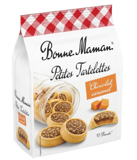 BISCUITS PETITES TARTELETTES CHOCOLAT CARAMEL BONNE MAMAN 250G