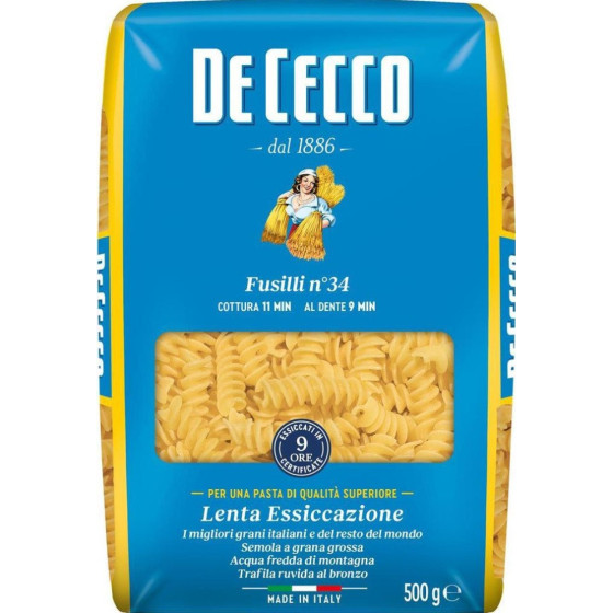 PATES FUSILLI DE CECCO 500G