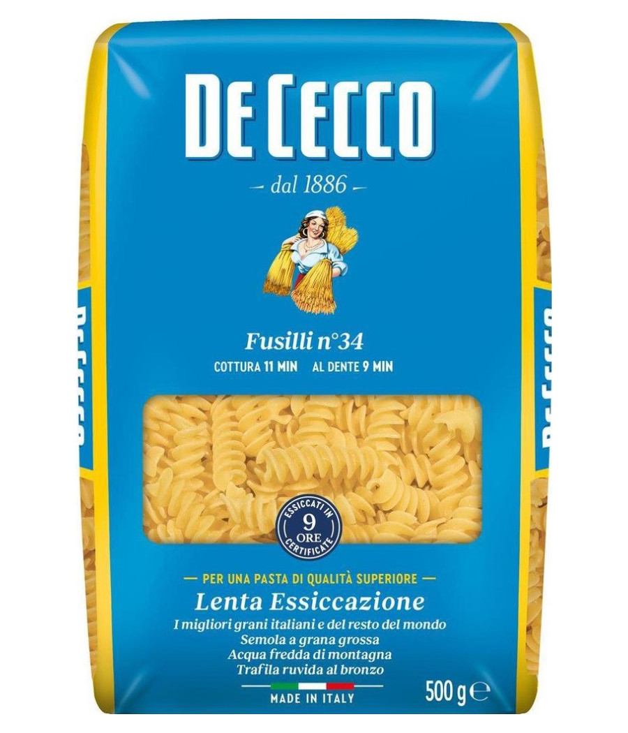PATES FUSILLI DE CECCO 500G