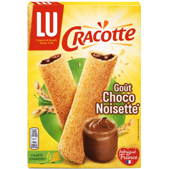BISCOTTES GOUT CHOCO NOISETTE CRACOTTE LU 216G