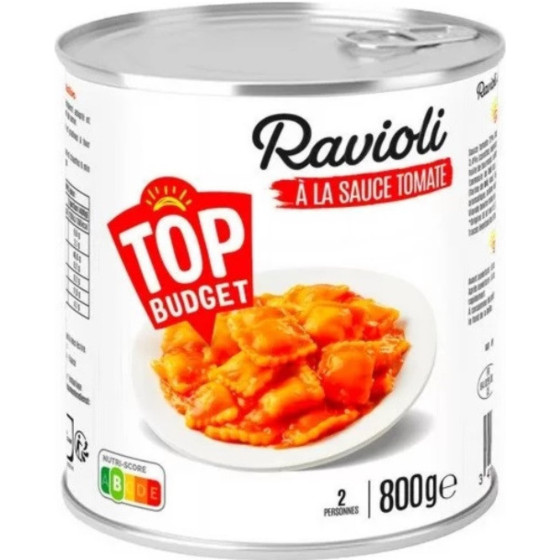 RAVIOLI TOP BUDGET 800G