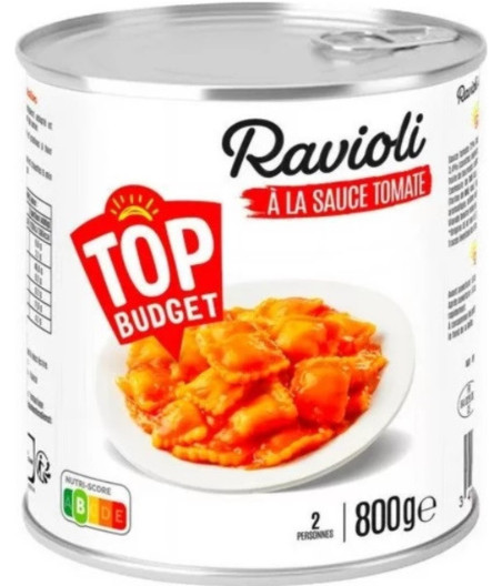 RAVIOLI TOP BUDGET 800G