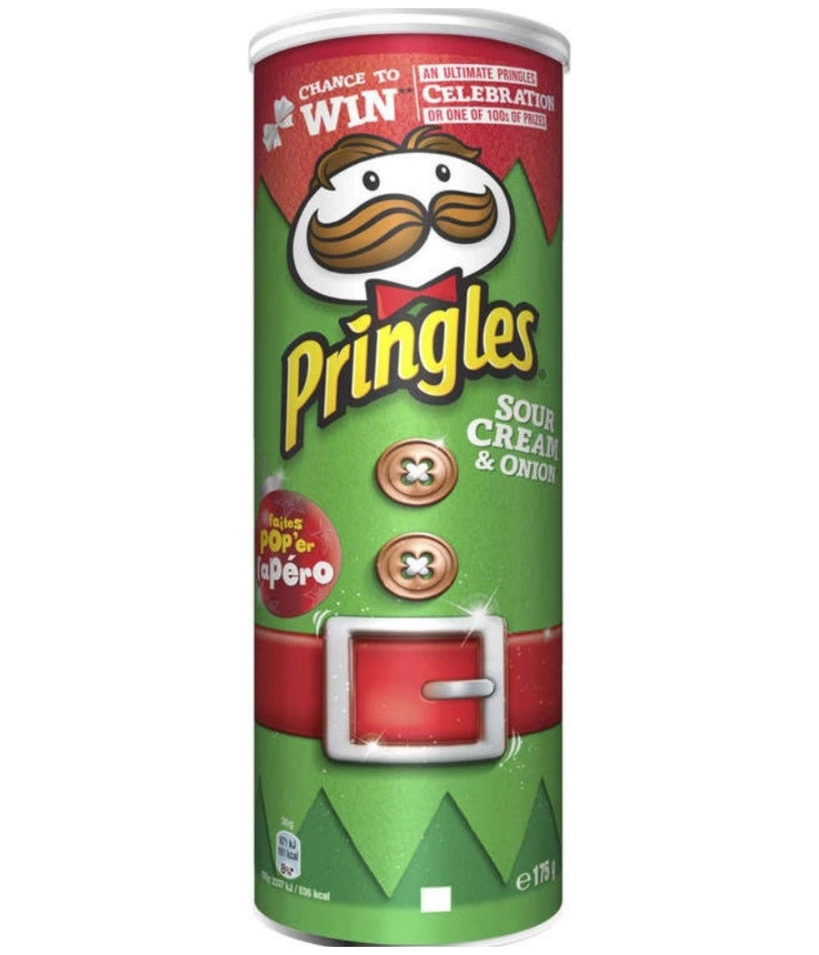 CHIPS TUILES SOUR CREAM & ONION PRINGLES 175G
