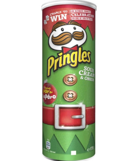 CHIPS TUILES SOUR CREAM & ONION PRINGLES 175G