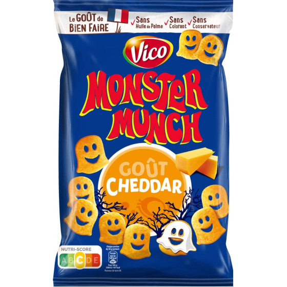 MONSTER MUNCH CHEDDAR VICO 85G