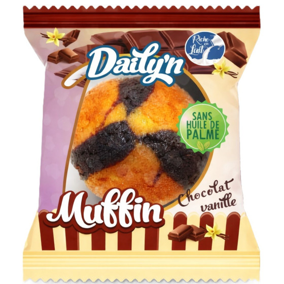 MUFFIN VANILLE CHOCOLAT DAILY'N 55G