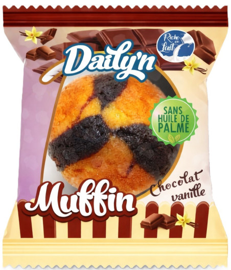 MUFFIN VANILLE CHOCOLAT DAILY'N 55G