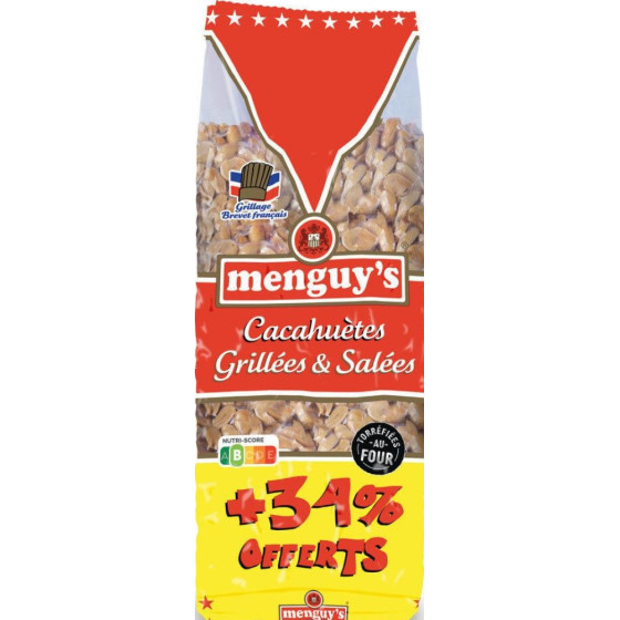 CACAHUETES GRILLEES SALEES MENGUY'S 390G