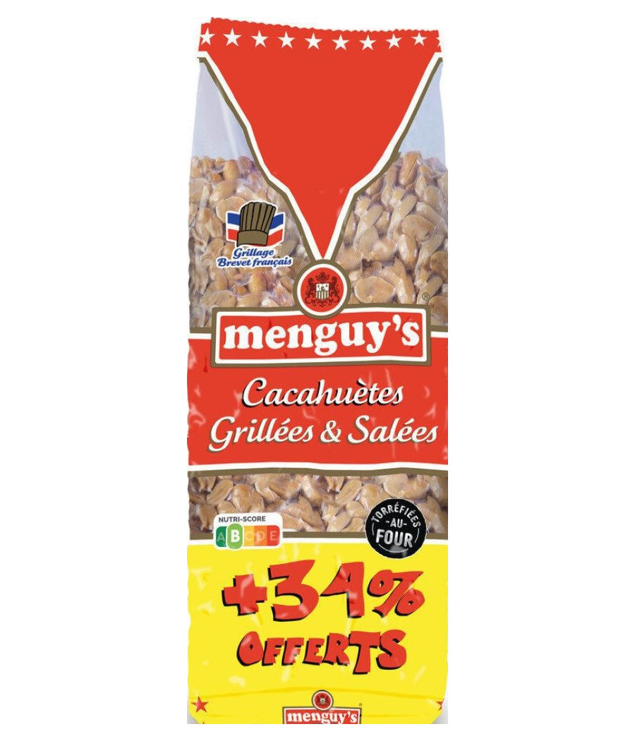 CACAHUETES GRILLEES SALEES MENGUY'S 390G