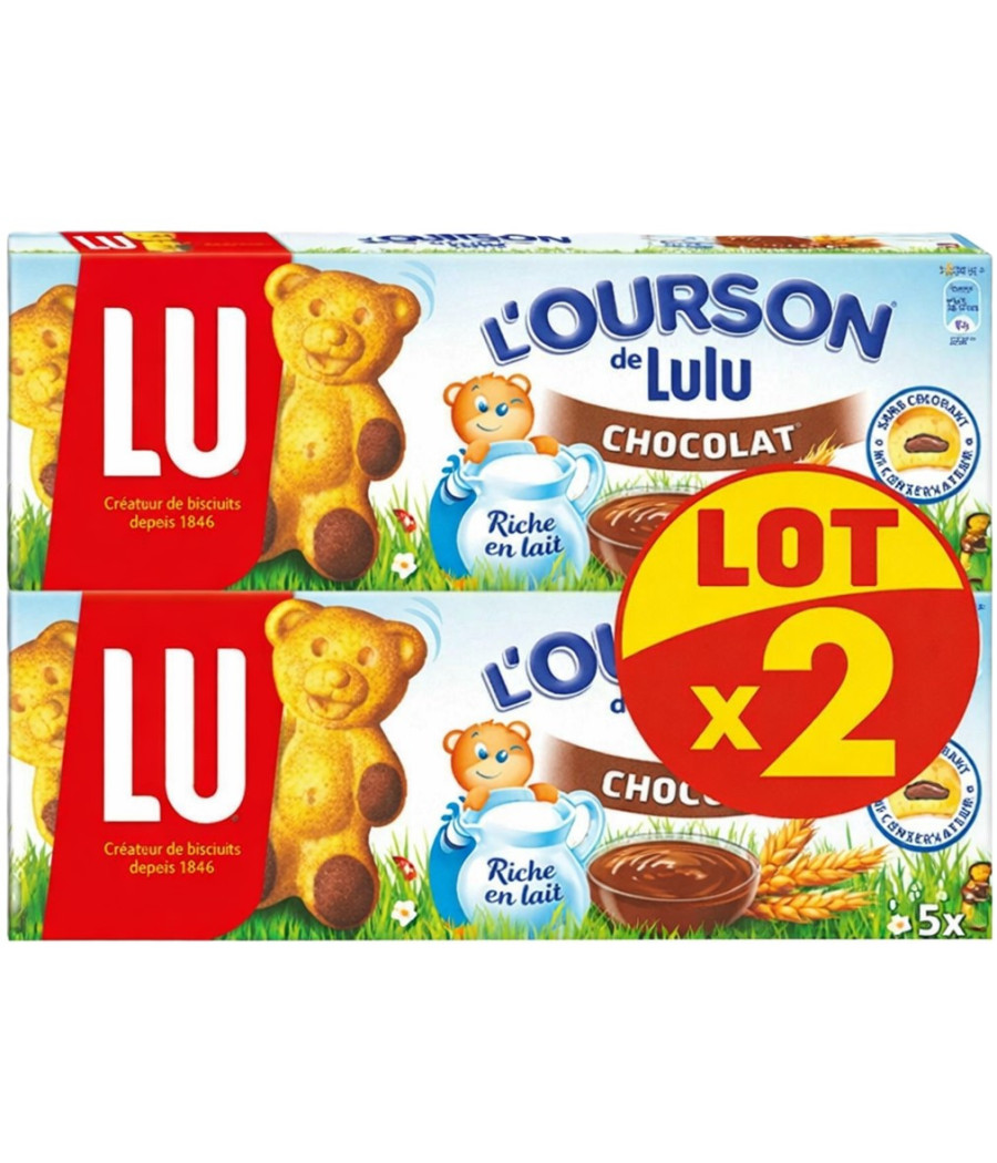 GATEAUX CHOCOLAT LULU L'OURSON LU X2 300G