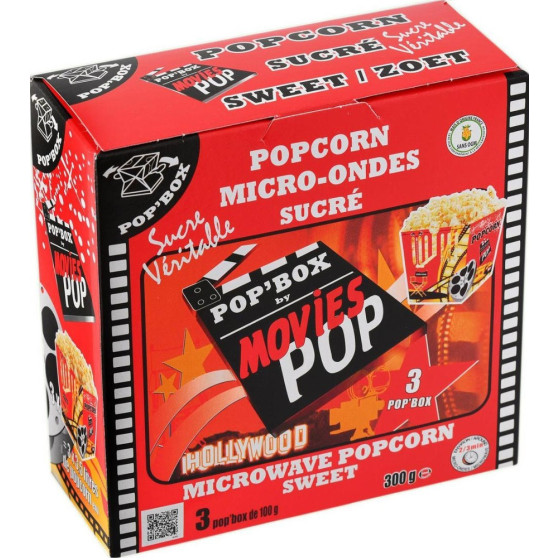 POPCORN SUCRE MOVIES POP 300G
