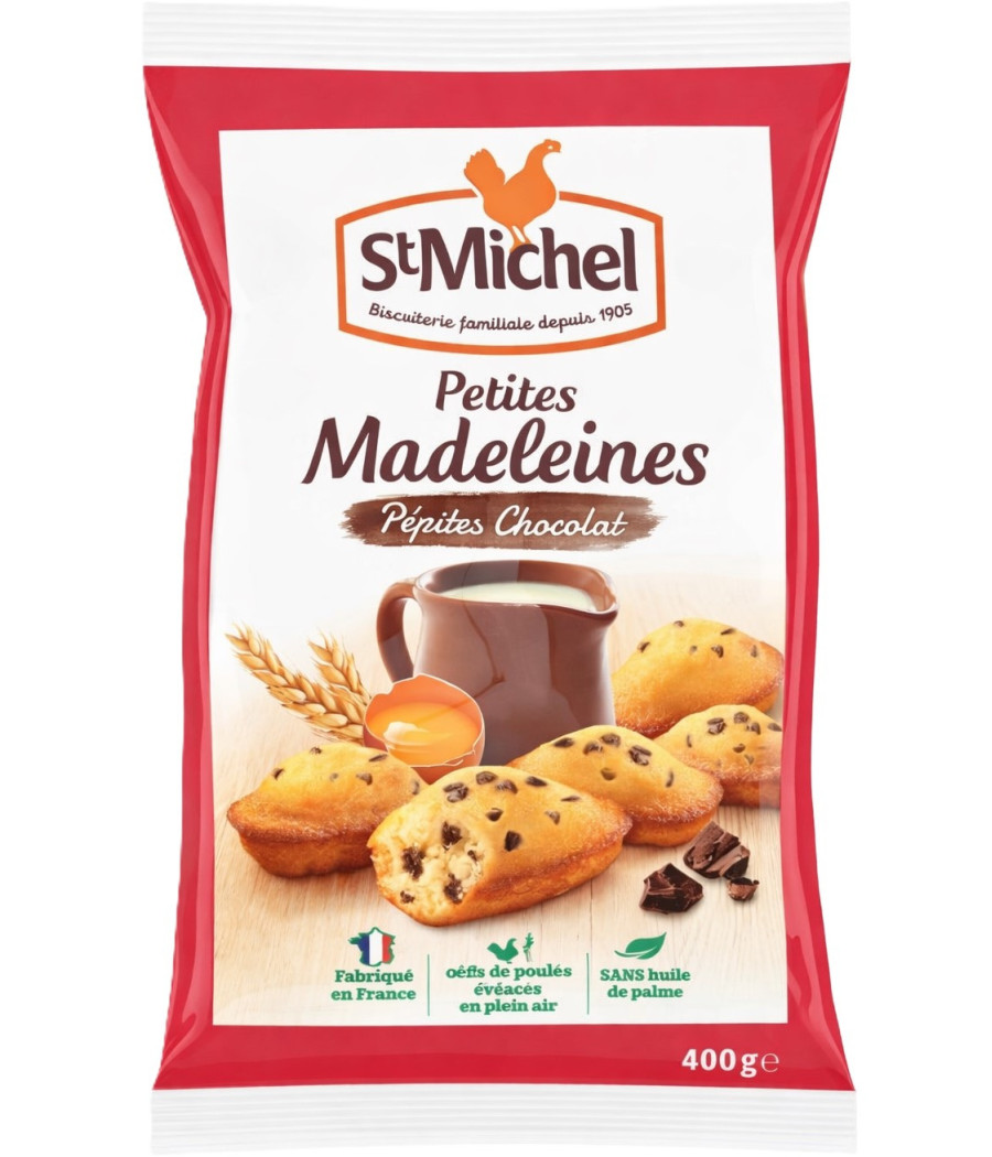 MADELEINES PÉPITES DE CHOCOLAT ST MICHEL 400G