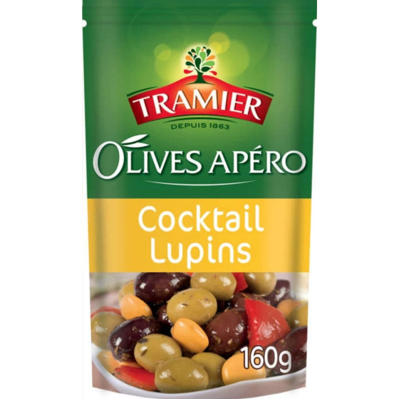 OLIVES APERO COCKTAIL LUPINS TRAMIER 350G