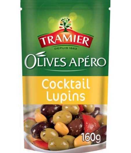 OLIVES APERO COCKTAIL LUPINS TRAMIER 350G