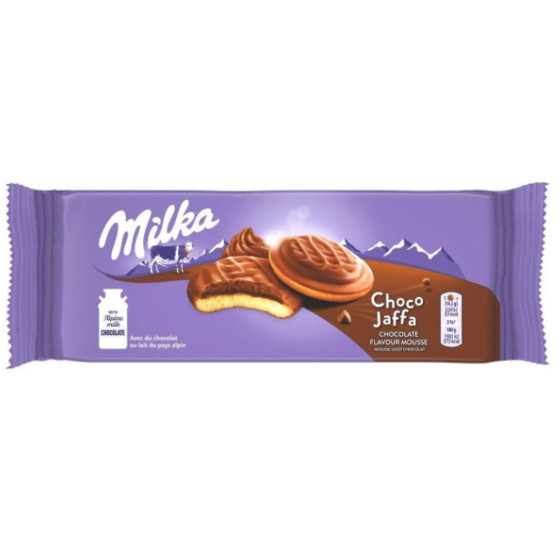 BISCUITS CHOCO JAFFA CHOCOLAT MILKA 128G