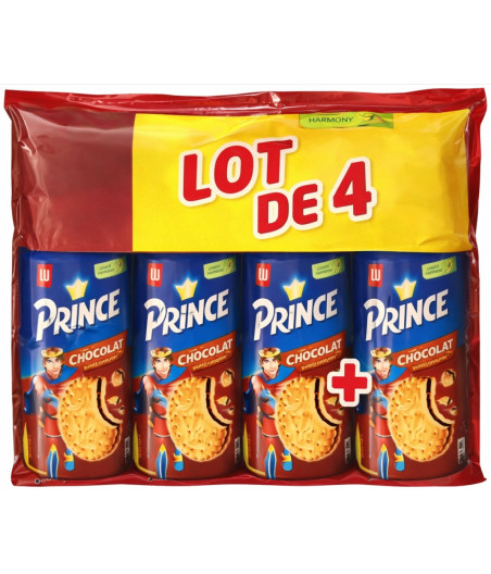 BISCUITS PRINCE GOUT TOUT CHOCO LU 4X300G