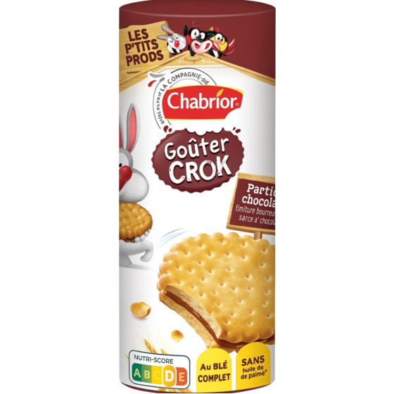 BISCUITS FOURRES AU CHOCOLAT&LAIT CHABRIOR  300G