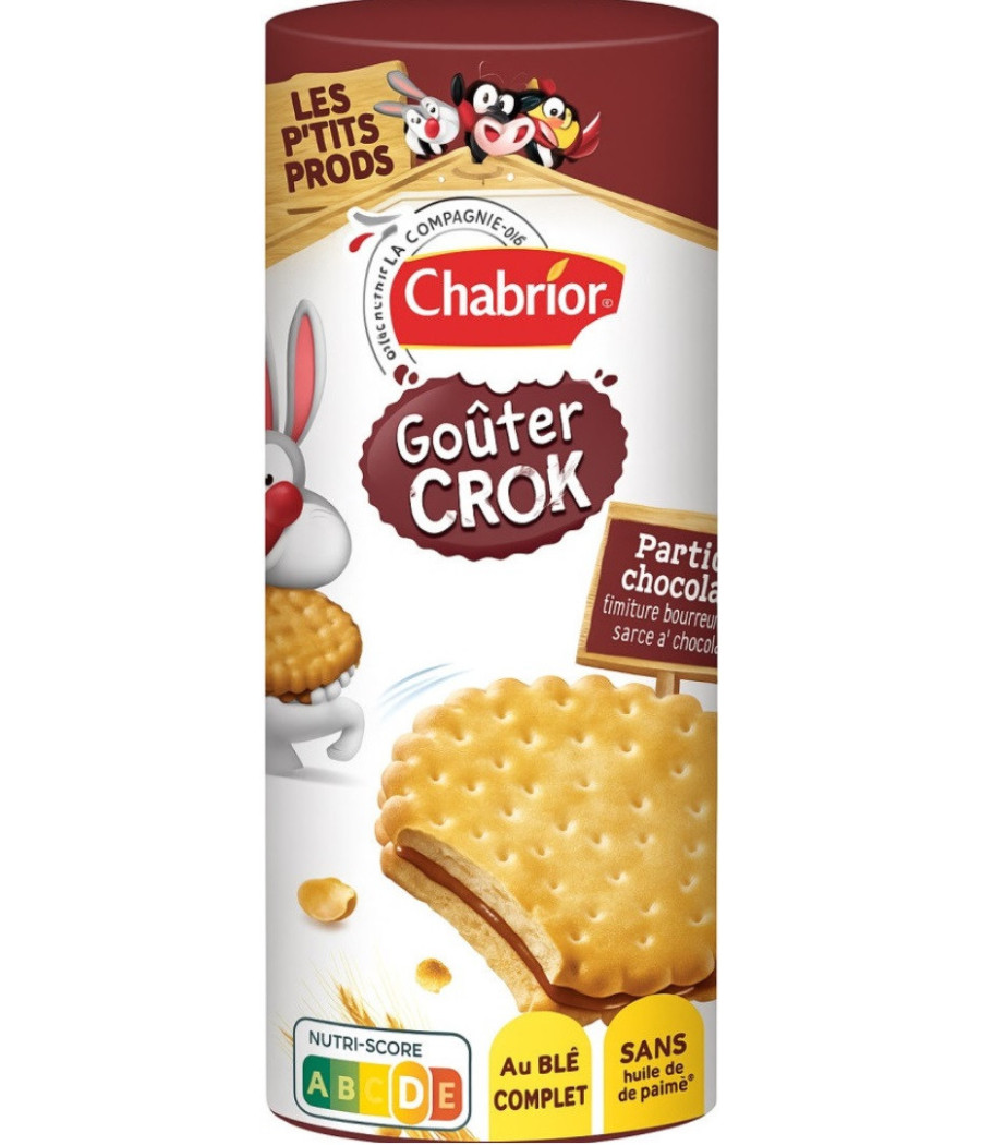 BISCUITS FOURRES AU CHOCOLAT&LAIT CHABRIOR  300G