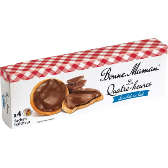 BISCUIT LE QUATRE-HEURES  CHOCOLAT AU LAIT BONNE MAMAN 160G