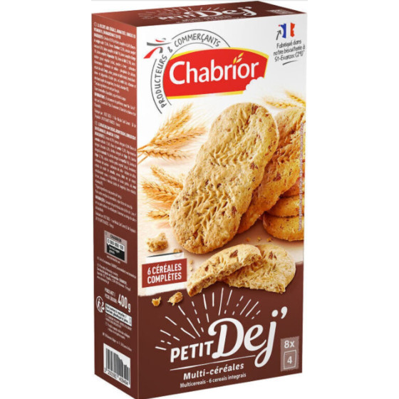 PETIT DEJ MULTI-CEREALES CHABRIOR 400G