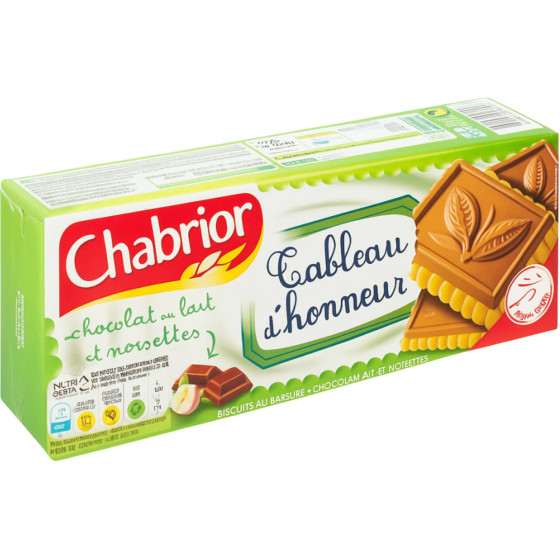 BISCUITS TABLEAU D'HONNEUR NOISETTES CHABRIOR 150G