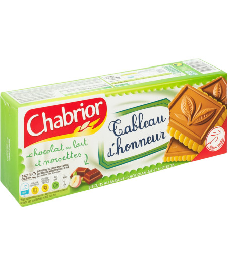 BISCUITS TABLEAU D'HONNEUR NOISETTES CHABRIOR 150G