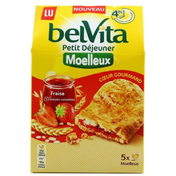 PETIT DEJEUNER MOELLEUX FRAISE BELVITA 250G