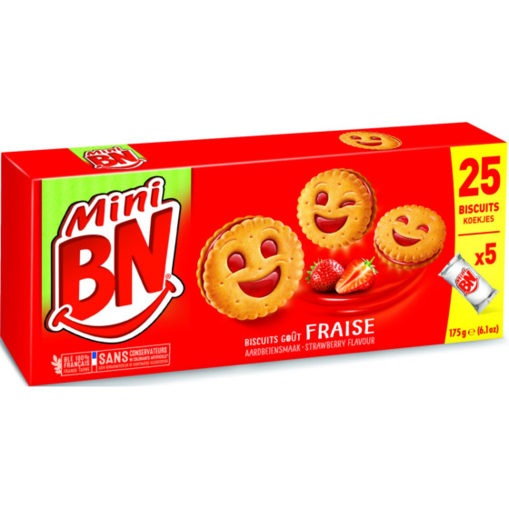 BISCUIT MINI GOUT FRAISE BN 175G