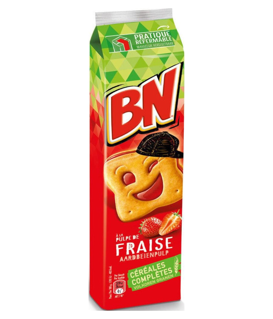 BISCUITS FOURRES A LA FRAISE  BN  285G