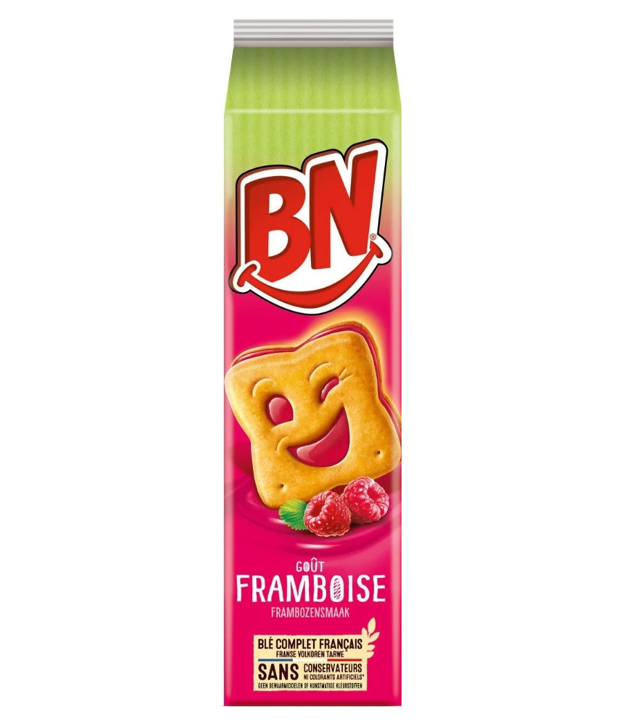 BISCUITS FOURRES A LA FRAMBOISE BN 285G