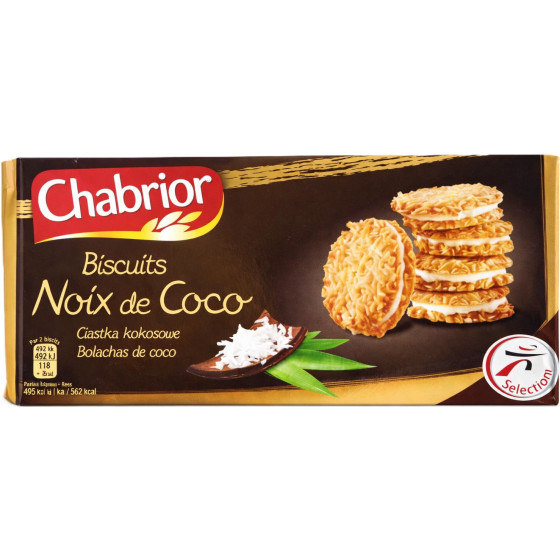 BISCUITS À LA NOIX DE COCO CHABRIOR 100 G
