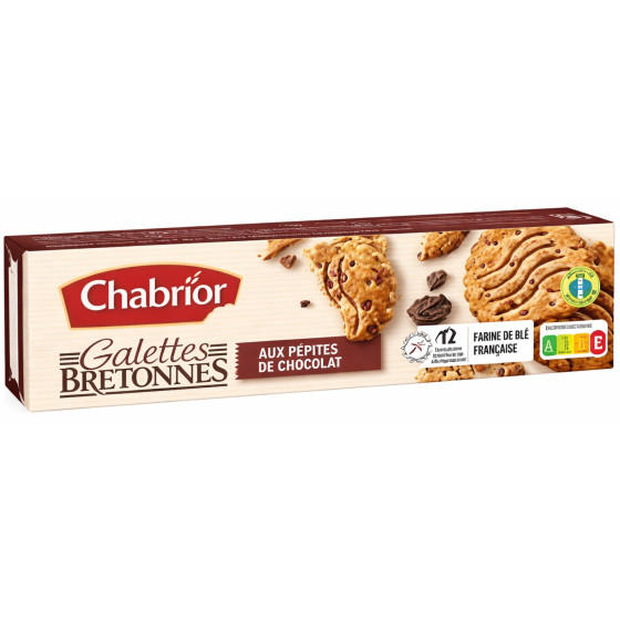 GALETTES BRETONNES AUX PEPITES DE CHOCOLAT CHABRIOR 130G