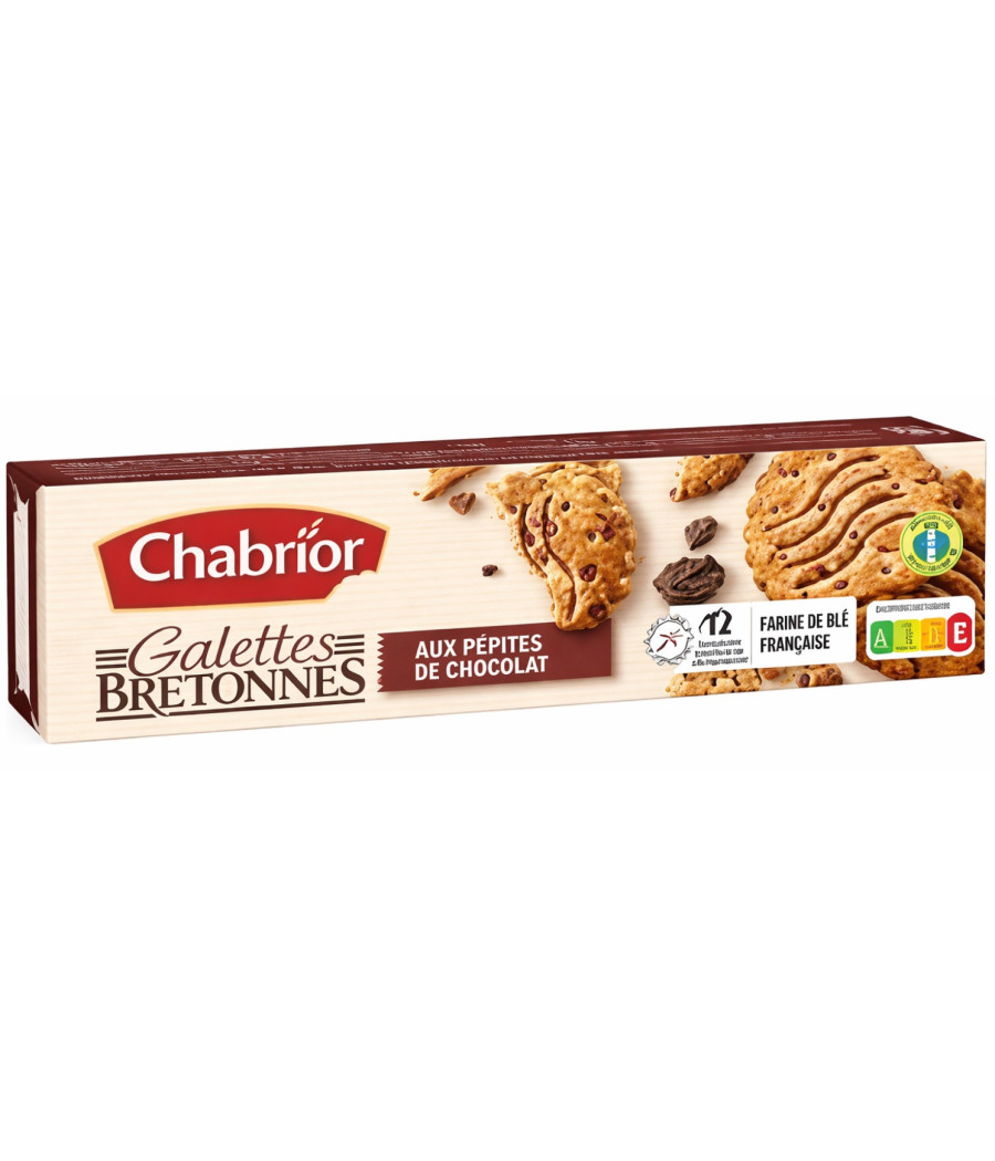 GALETTES BRETONNES AUX PEPITES DE CHOCOLAT CHABRIOR 130G
