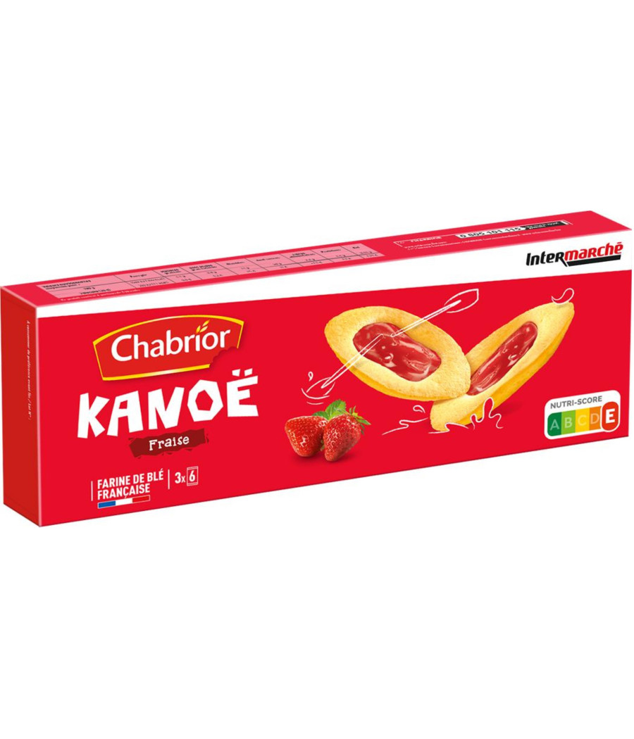 BISCUITS KANOE FRAISE CHABRIOR 120G