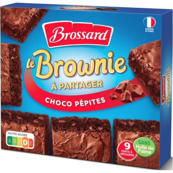 LE BROWNIE A PARTAGE CHOCO PEPITES BROSSARD 285G