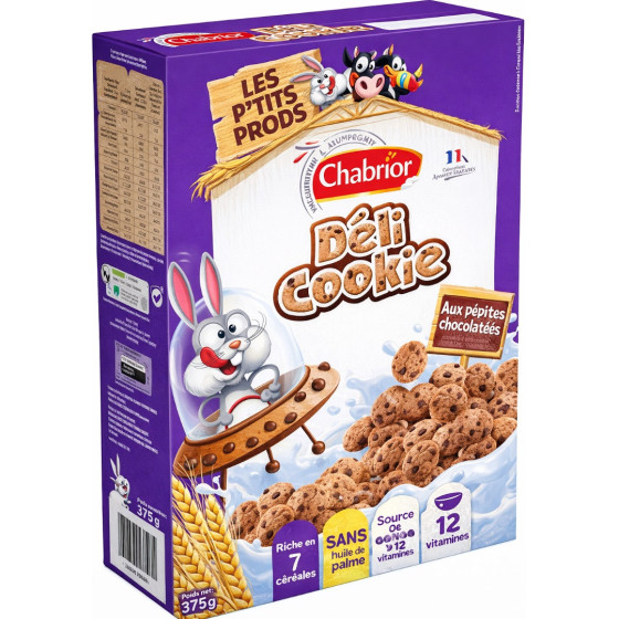 DELI COOKIE LES P'TITS PRODS CHABRIOR 375G