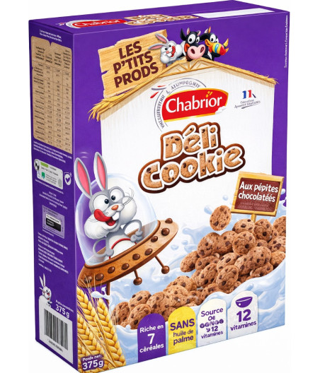 DELI COOKIE LES P'TITS PRODS CHABRIOR 375G
