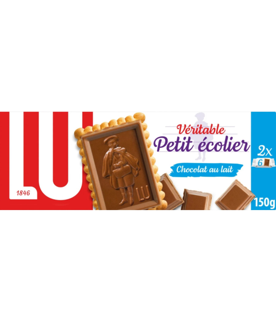 VERITABLE PETIT ECOLIER CHOCOLAT AU LAIT LU 150G