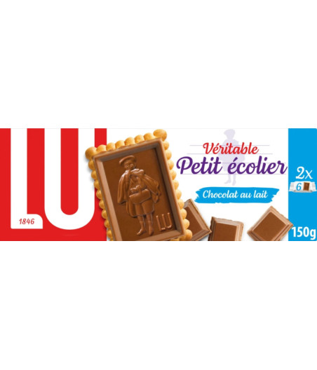 VERITABLE PETIT ECOLIER CHOCOLAT AU LAIT LU 150G