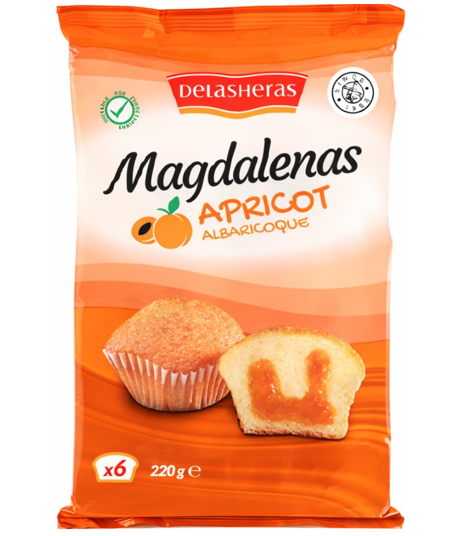 MAGDALENAS ABRICOTS DELASHERAS 220G